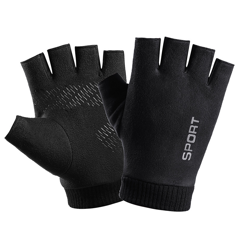 Leather Driving Glove - Nam Mùa Đông Da Lộn Da