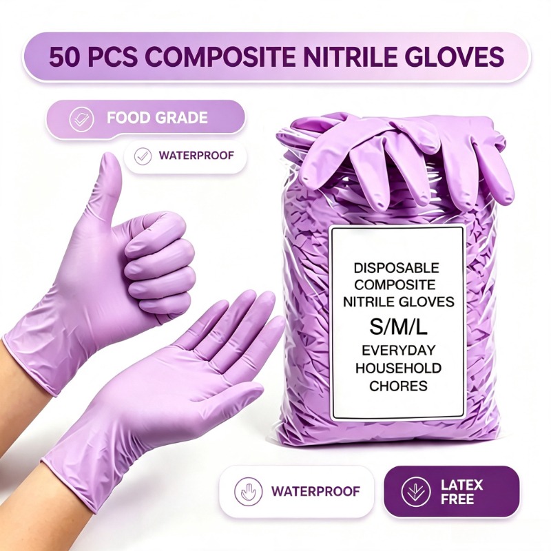 Exam Glove Nitrile - 50PCS Nitrile Exam Gloves Disposable Purple