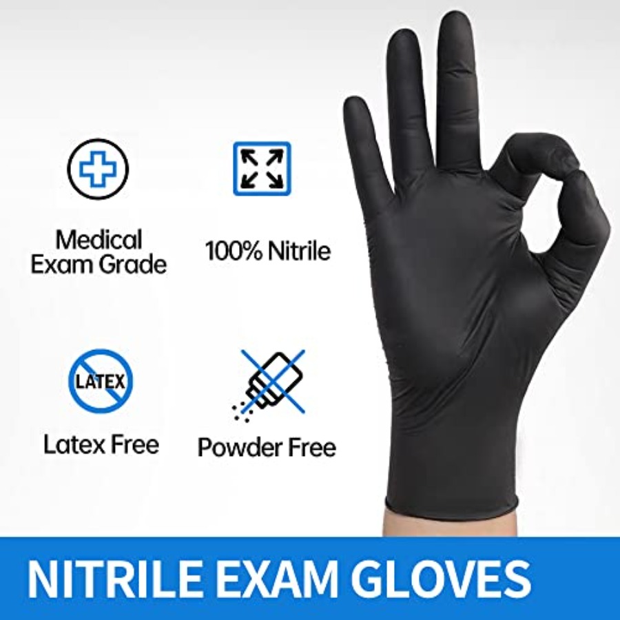 Medical Black Nitrile Exam Glo - đánh giá và giá Exam Glove Nitrile