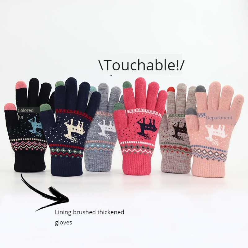 Autumn and Winter Thickened To - đánh giá và giá Wool Glove Lined
