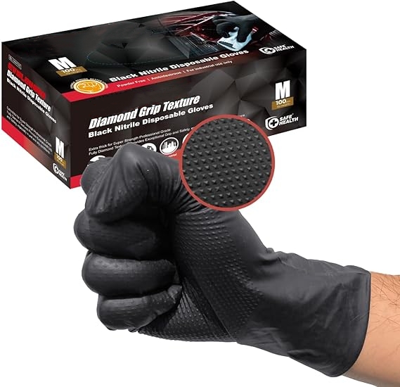 Black Nitrile Gloves Disposabl - đánh giá và giá Nitrile Mechanic Glove