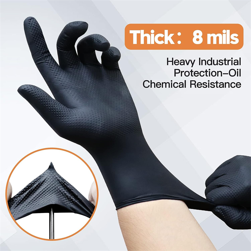 Black Nitrile Gloves Disposabl - đánh giá và giá Nitrile Mechanic Glove