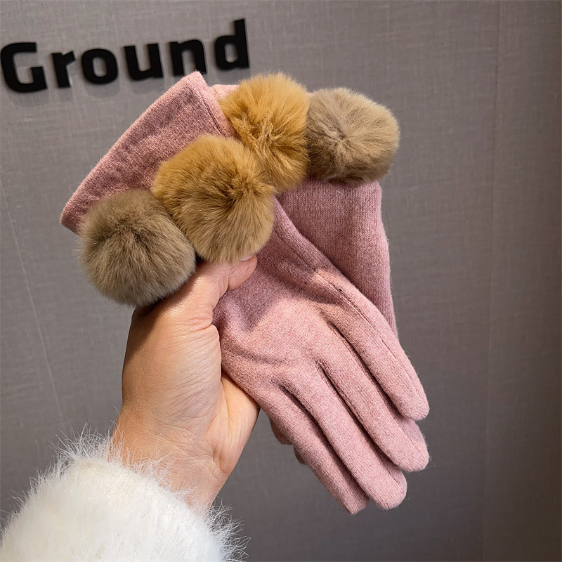 Gloves Women Wool Plaid Fox Fu - đánh giá và giá Wool Glove Lined