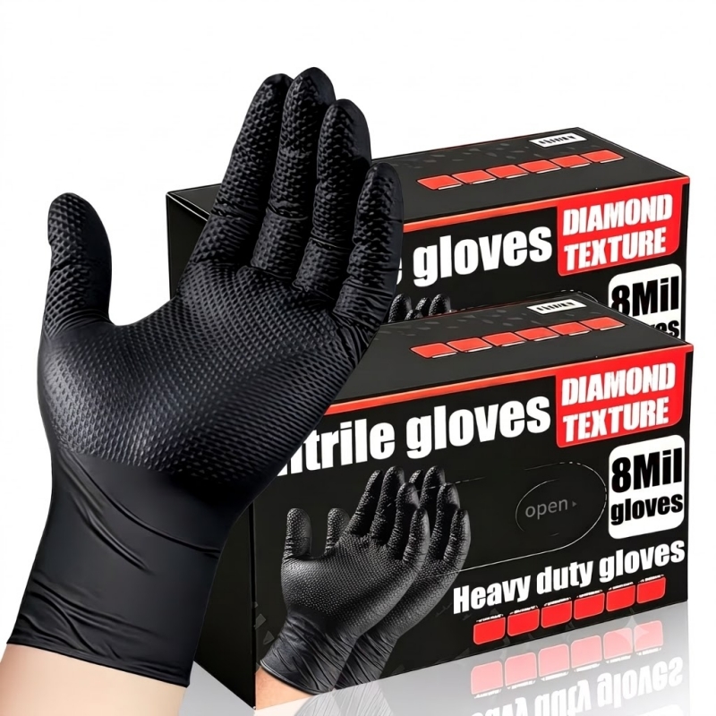 Heavy Duty Black Industrial Ni - đánh giá và giá Nitrile Mechanic Glove