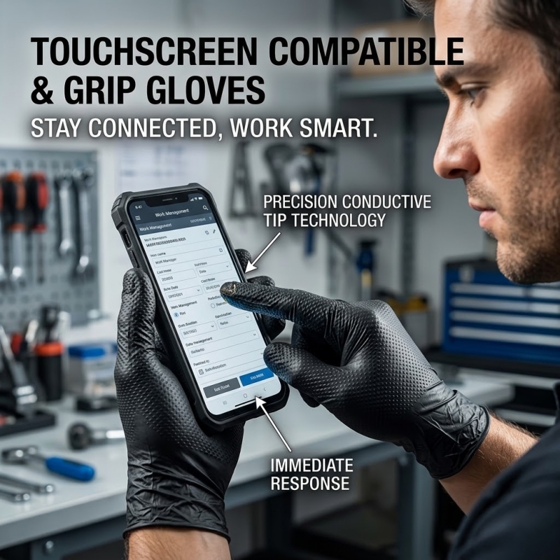 Heavy Duty Black Industrial Ni - đánh giá và giá Nitrile Mechanic Glove