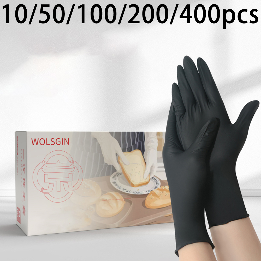 10/50/100/200/400pcs Black Dis - đánh giá và giá Rubber Glove Cleaning
