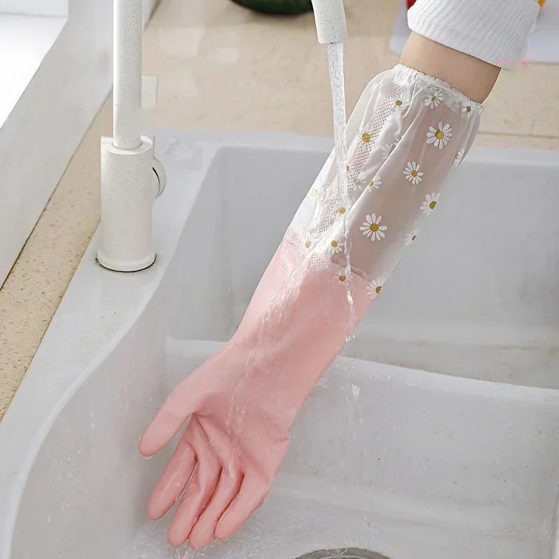 Household Long Sleeve Rubber G - đánh giá và giá Dish Glove Rubber
