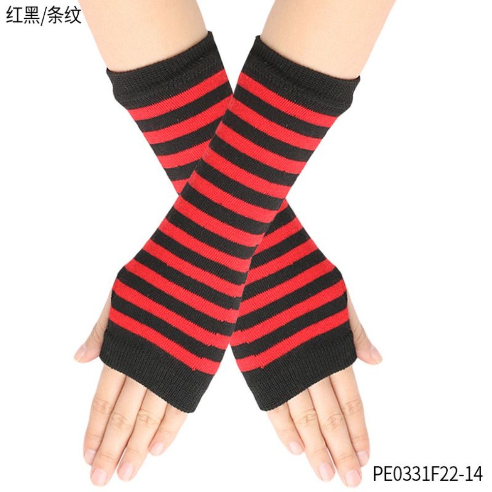 PESENAR Red  Black Striped Fin - đánh giá và giá Fingerless Glove Knit