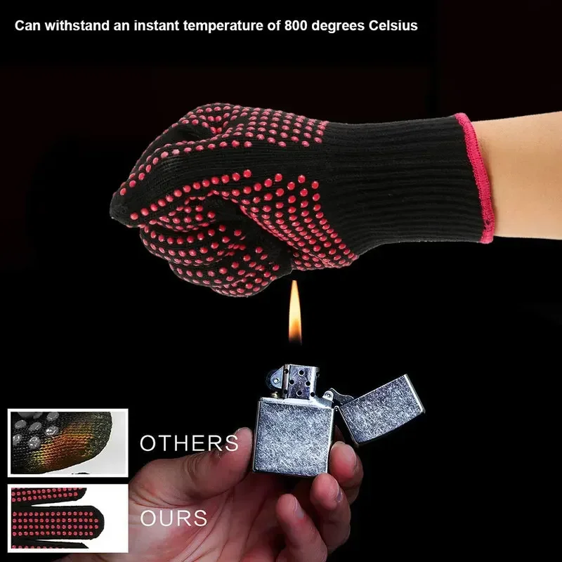 1 Pair Non-Slip Silicone BBQ G - đánh giá và giá Oven Mitt Silicone