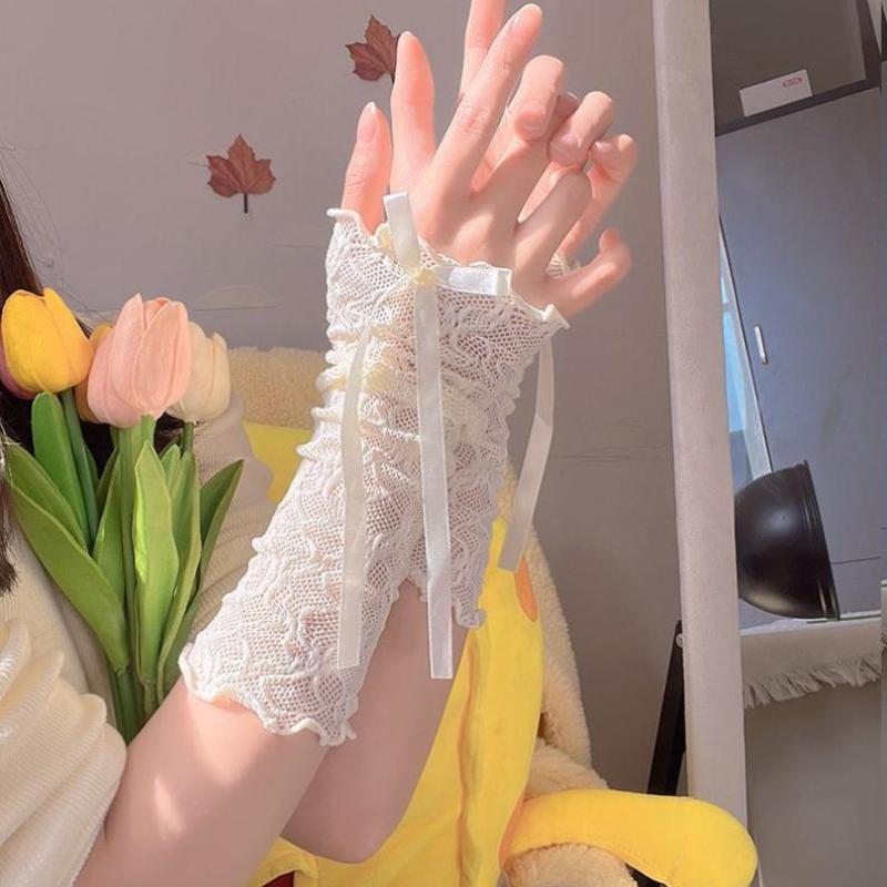 Women Gothic Mesh Fingerless G - đánh giá và giá Fingerless Glove Knit