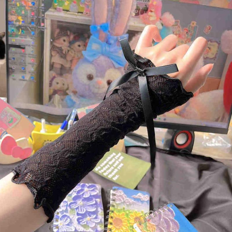 Women Gothic Mesh Fingerless G - đánh giá và giá Fingerless Glove Knit