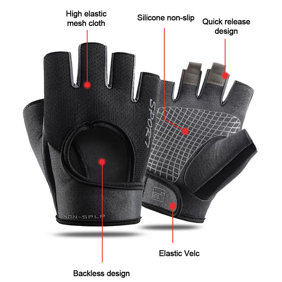 Cycling Sport Half Finger Glov - đánh giá và giá Workout Glove Gym