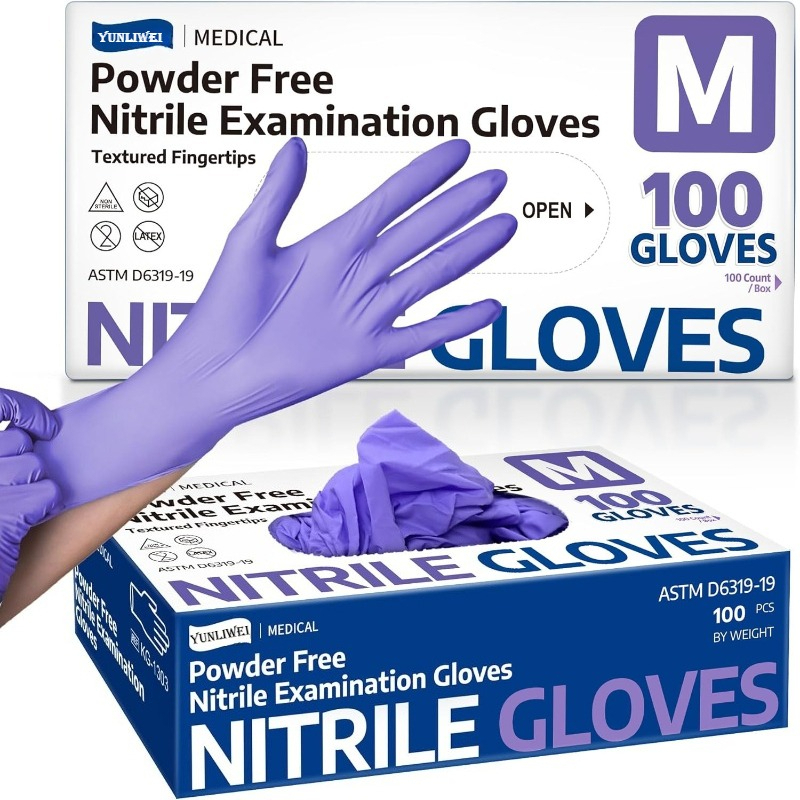 Disposable Gloves Purple Nitri - đánh giá và giá Exam Glove Nitrile