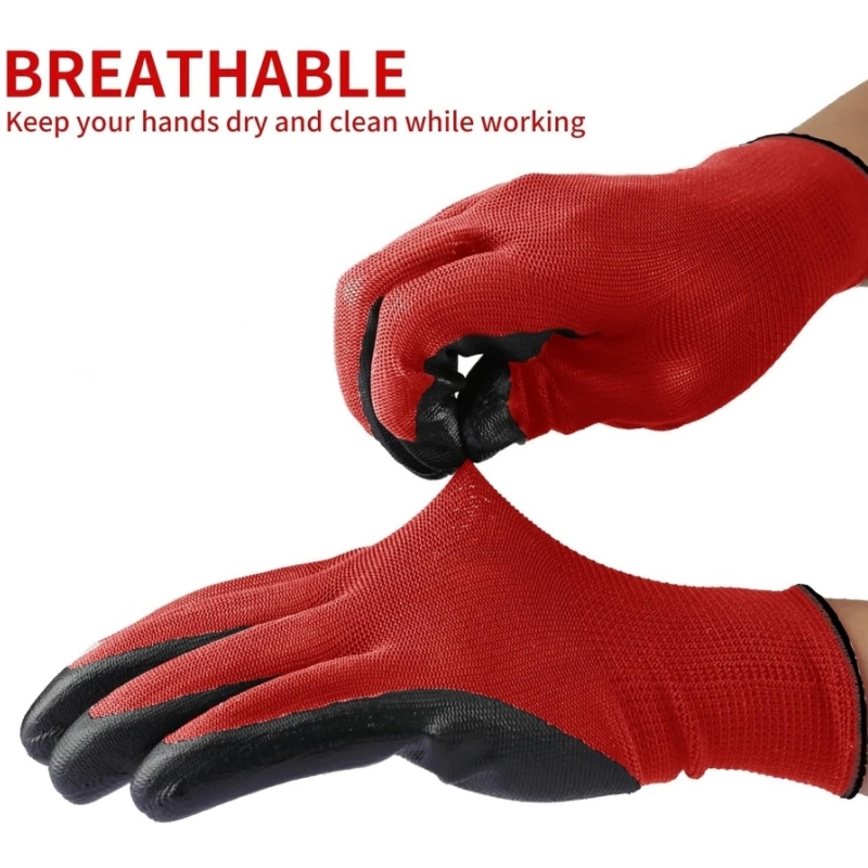 4/20PCS Nitrile Coated Safety  - đánh giá và giá Nitrile Mechanic Glove
