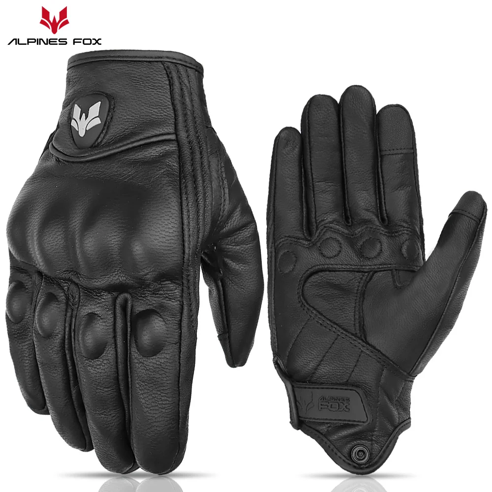 Unisex Vintage Leather Motorcy - đánh giá và giá Motorcycle Glove Knuckle