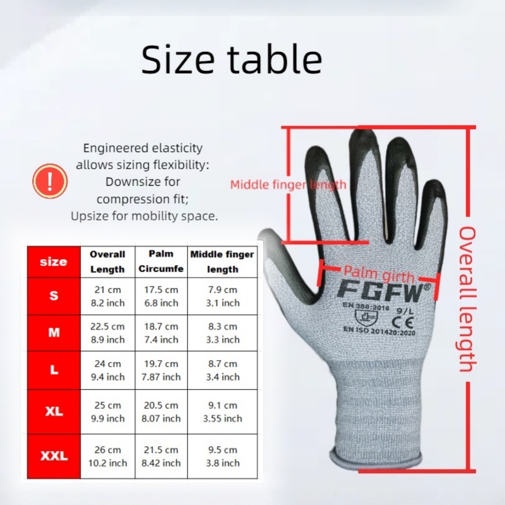 3 Pairs Soft Breathable Spande - đánh giá và giá Nitrile Mechanic Glove