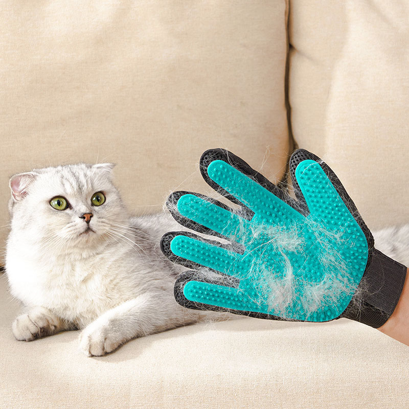 Pet Grooming Glove, Gentle Hai - đánh giá và giá Rubber Glove Cleaning
