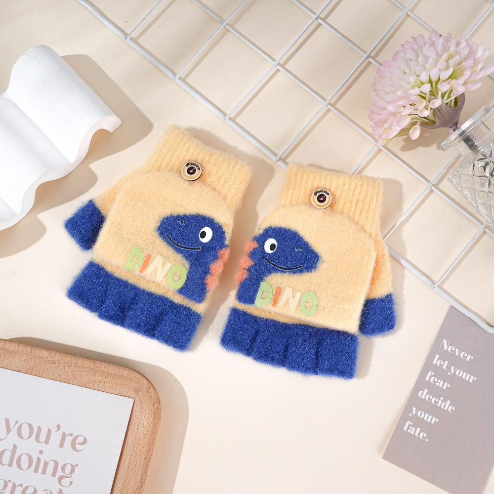 Winter Knitting Cute Dinosaur  - đánh giá và giá Winter Glove Insulated