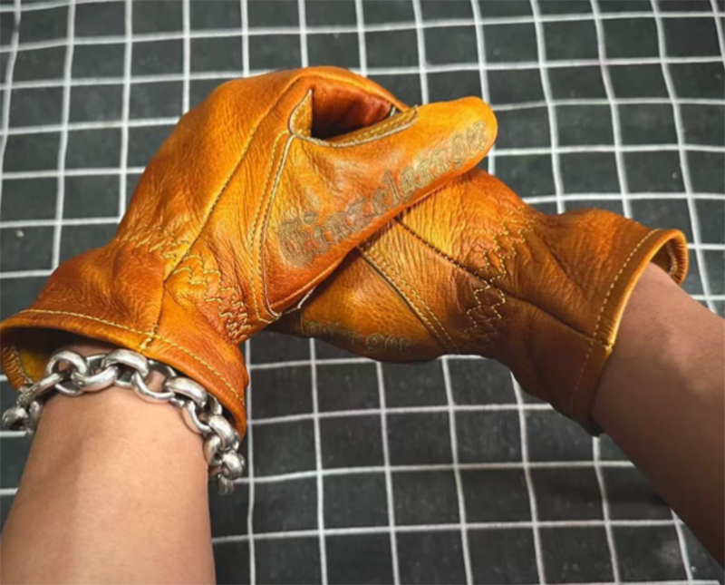 Handmade Genuine Leather Retro - đánh giá và giá Motorcycle Glove Knuckle