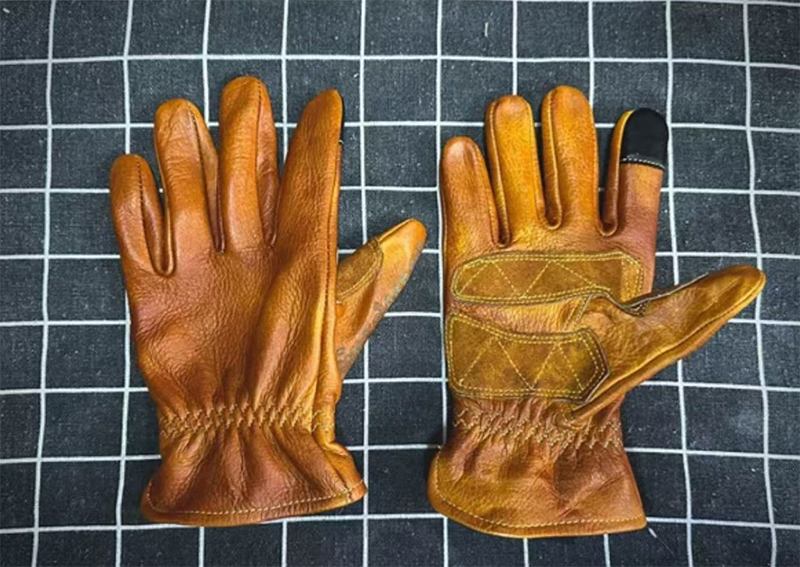 Handmade Genuine Leather Retro - đánh giá và giá Motorcycle Glove Knuckle