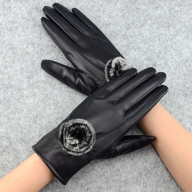 Phụ Nữ Mùa Đông Chính Hãng Da  - đánh giá và giá Wool Glove Lined