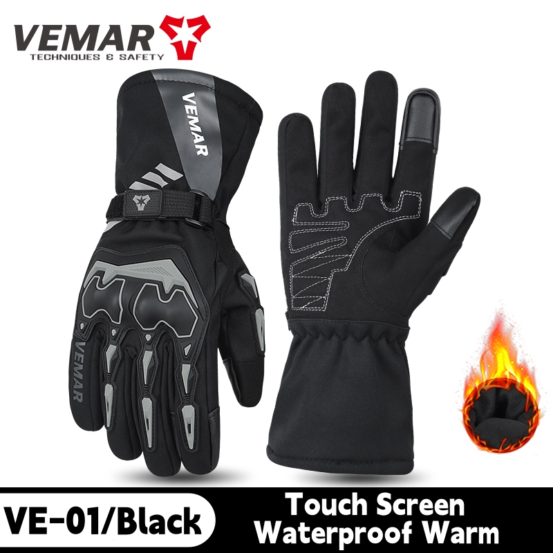 VE-01 Waterproof Winter Motorc - đánh giá và giá Winter Glove Insulated