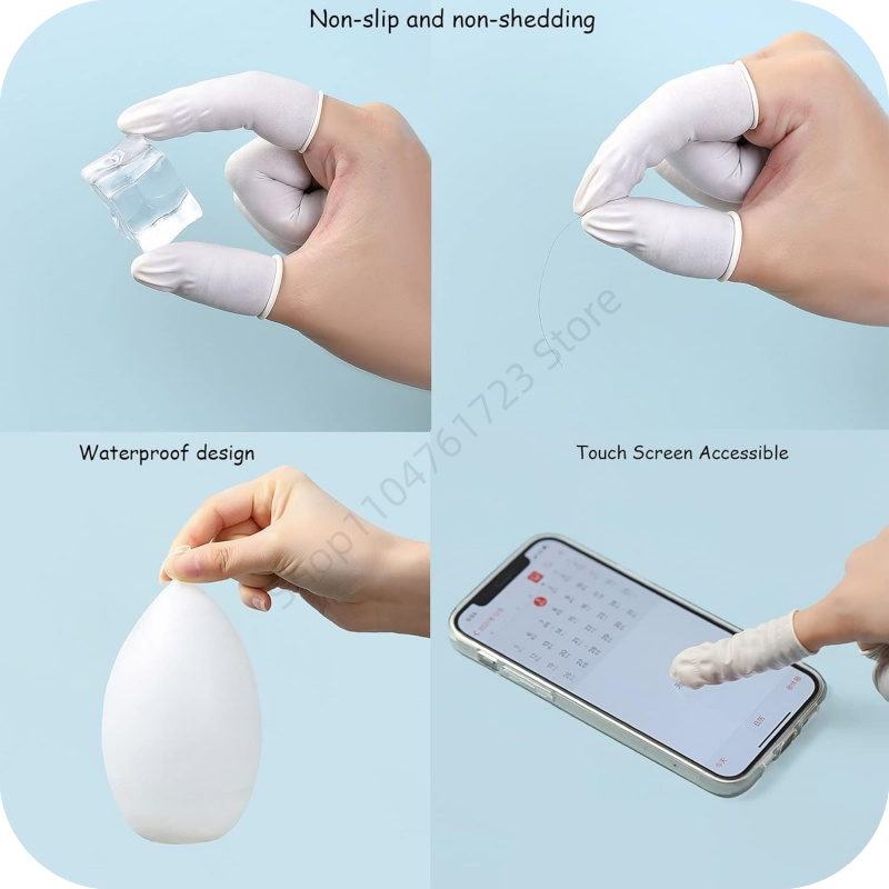 100Pcs Disposable Finger Cover - đánh giá và giá Latex Disposable Glove