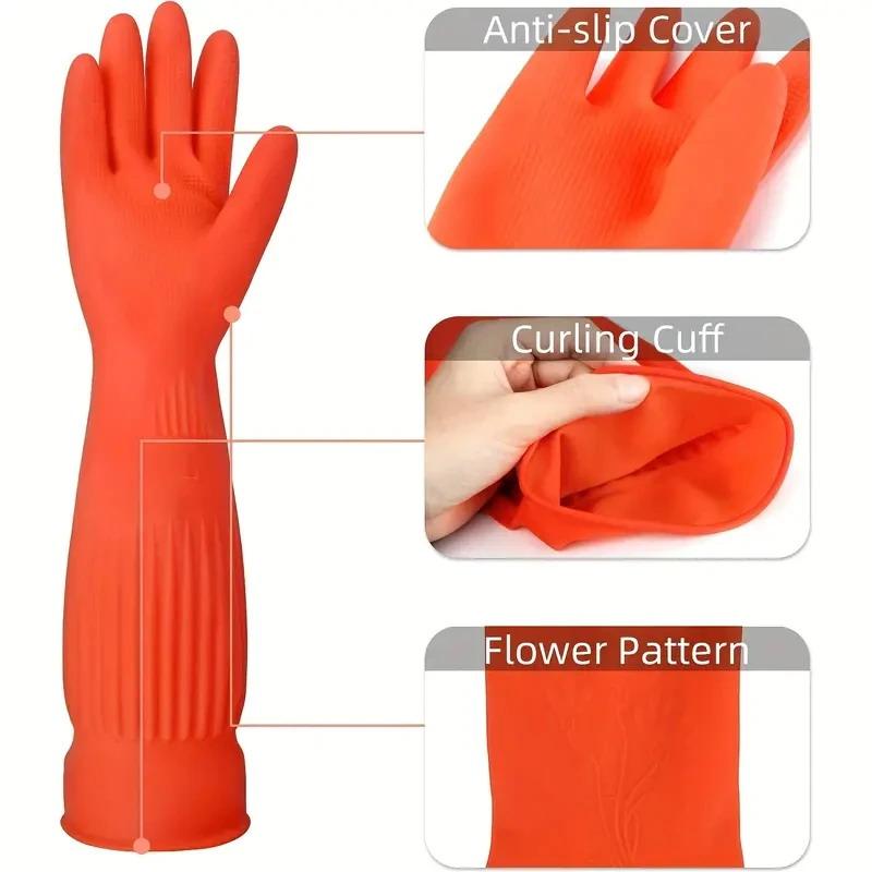 Long Reusable Rubber Dishwashi - đánh giá và giá Rubber Glove Cleaning