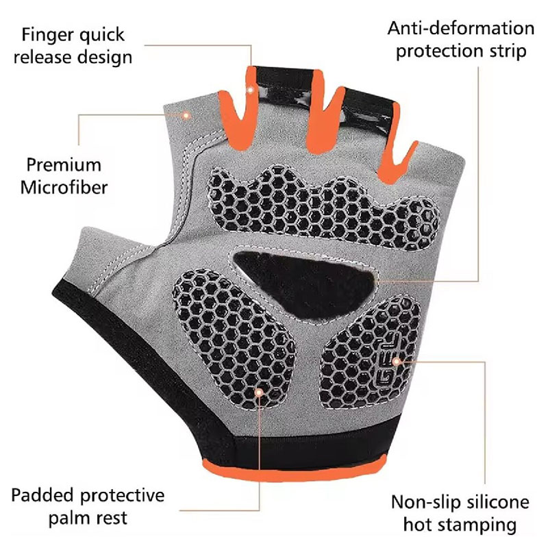 Breathable Anti-Slip Half Fing - đánh giá và giá Workout Glove Gym