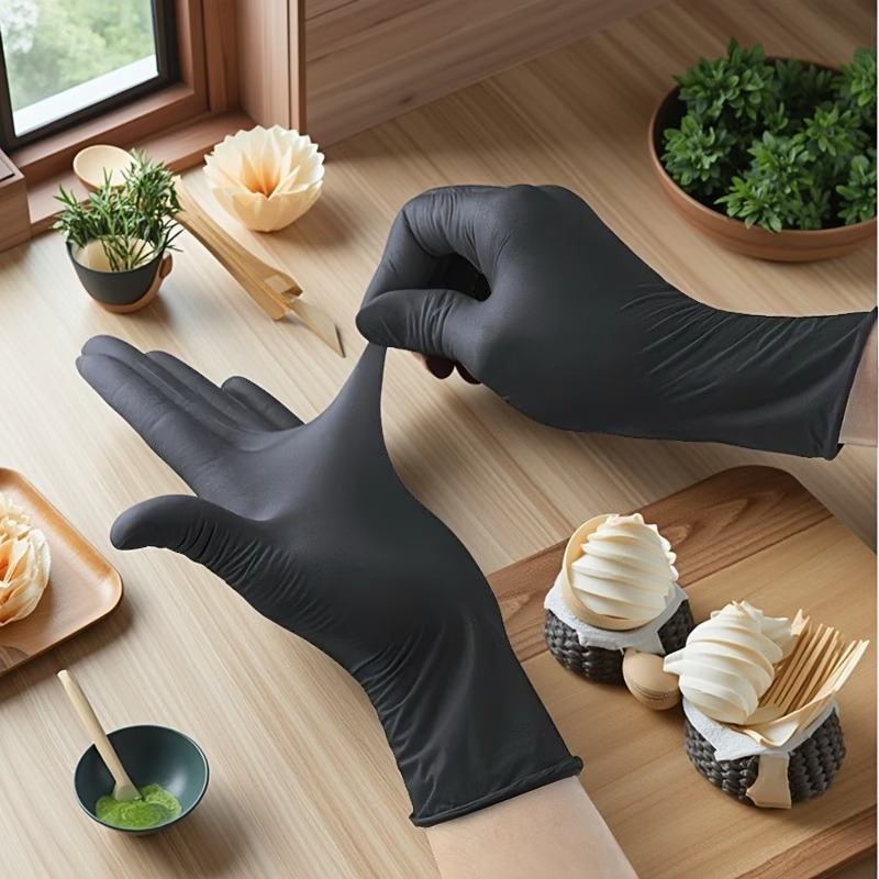 10/50/100PCS Black Disposable  - đánh giá và giá Nitrile Mechanic Glove