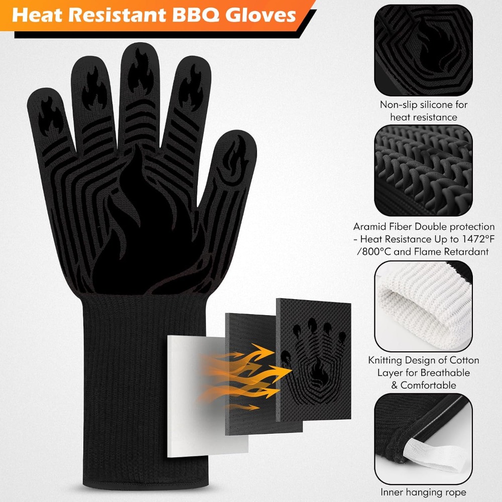 BBQ Gloves, 1472°F Heat Resist - đánh giá và giá Heat Resistant Glove