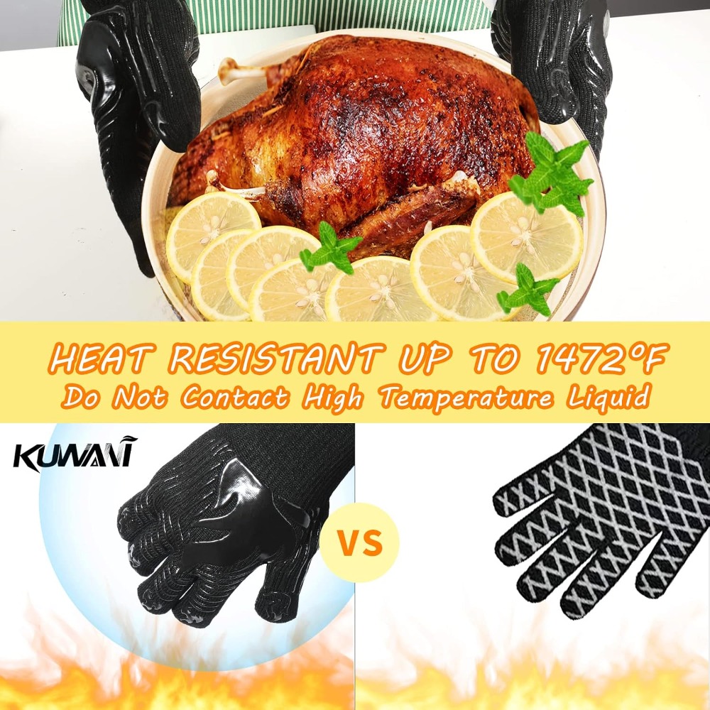 BBQ Gloves, 1472°F Heat Resist - đánh giá và giá Heat Resistant Glove